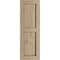 Ekena Millwork Rustic Two Equal Panel Flat Panel Rough Sawn Faux Wood Shutters (Per Pair), Primed Tan, 18"W x 48"H SHUFP18X48RSPR - alternate 19